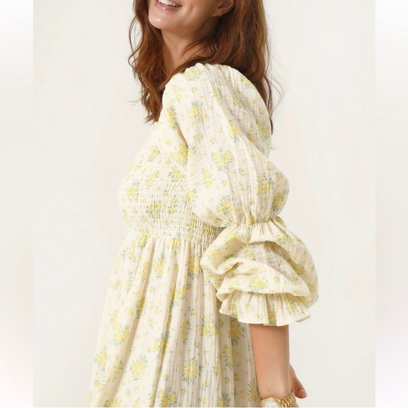 Nothing Fits But Niko Dress size M/L 100% cotton smocked dress Zinnia - Picture 5 of 8